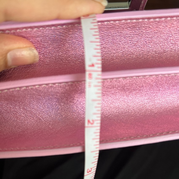 The Kooples Emily Iridescent Crossbody Bag Made in Italy New/Dust Bag Leather - Picture 12 of 16